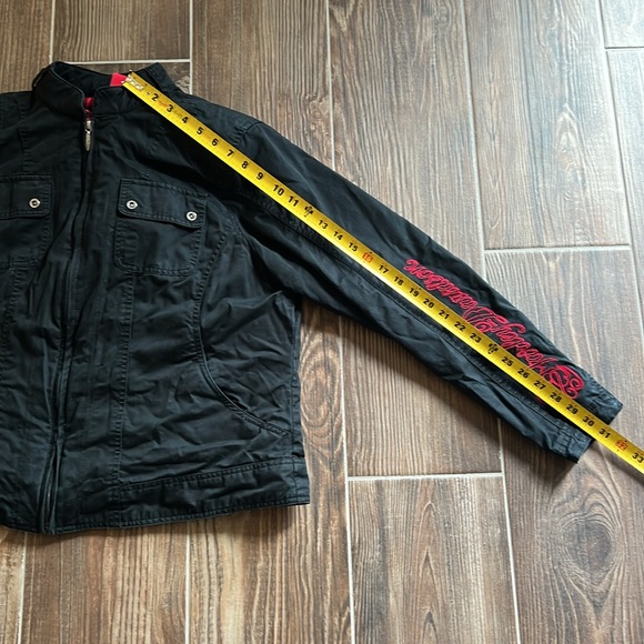 Harley Davidson black zip up jacket with removable hooded vest size 1w - Picture 10 of 12